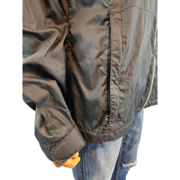 COLUMBIA lightweight waterproof black packable hooded rain jacket - Picture 7 of 11